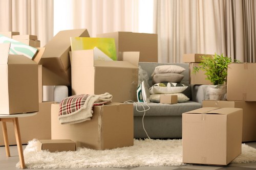 Organised packing process in a residential property
