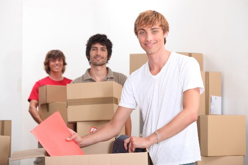 Careful furniture loading for a Homerton home move